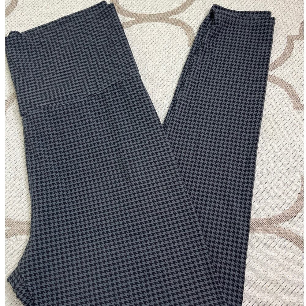 HATCH The Ultimate Before During & After Legging Grey Houndstooth Size Large